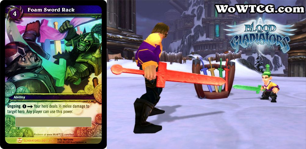 Carta de Bot�n: Foam Sword Rack